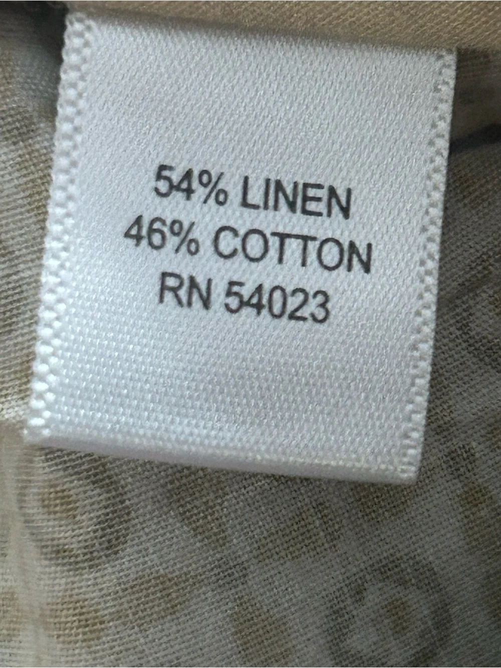 Banana Republic Kentfield Linen Cotton Pants Men's 33x32 Beige Straight Leg